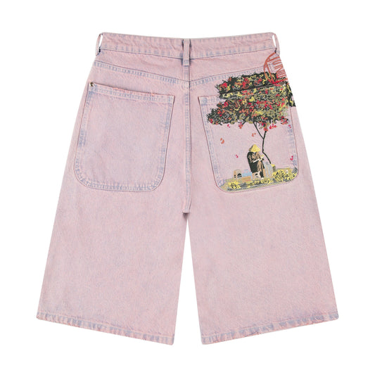 "lotus" Jorts faded rose